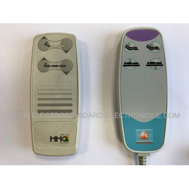 TELECOMMANDE DE LIT MMO Réf S226CE 4 TOUCHES PRODUIT COMPATIBLE ES-4014