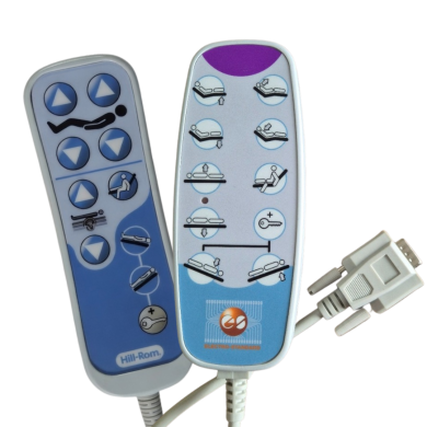 Télécommande HILL-ROM - 10 Touches - 160220S - SUBD15 NON ETANCHE DROITE GRISE