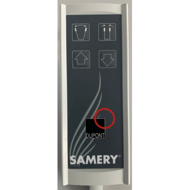Télécommande Dupont - 4 Touches - SAMERY - DIN 8 ETANCHE DROITE